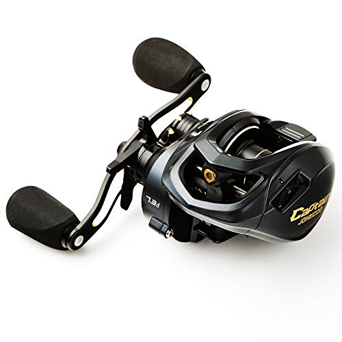 JOHNCOO Baitcasting Reel 17.6LB Max Drag Carbon Fiber Baitcasters 11+1 Super Smooth Fishing Reels Magnet Brake System Casting Reel Right Hand