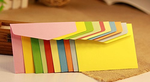 Pack Of 50 Sweet Cute Lovely Mini Envelope For Wedding, Birthday Party (117X82Mm) #TOP1