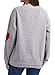 YINGWIN Pfote Herzdruck Pullover Damen Herbst Langarmshirt Herbst Sweatshirt Pullover für Damen Sweatshirts Ohne Kapuze