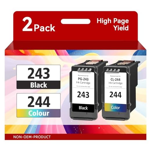 243 and 244 Ink Cartridges Combo Pack, ATOPINK Remanufactured Ink Cartridge Replacement for Canon PG-243 CL-244 (Black, Color) | for Pixma TR4520 MG3022 MX490 MG2522 MG2520 TS202 TR4527 MG2920 Printer