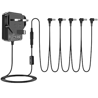 [Versatile 9V 1.5A DC Output:] - Provides stable 9V DC power, compatible with a wide range of devices including guitar effect pedals (e.g., Boss), Casio keyboards, and other 9V electronic equipment with *Center-Negative* plugs. [1 To 5 Way Daisy Chai...