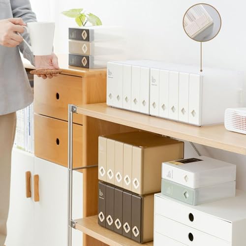 Avejjbaey Boîte de rangement portable pour 24 CD anti-poussière pour divers styles de décoration d'intérieur – vue 4