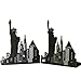Winterworm One Pair Fashion Modern European American Architecture Landmark Theme Style Thickening Iron Library School Metal Bookends Book End Perfect Mother's Day Gift (New York Statue Of Liberty)