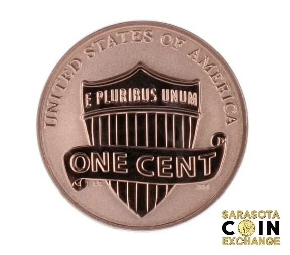 2018 S Lincoln Shield Cent, Reverse Proof, Copper, Limited Edition 200K Minted,