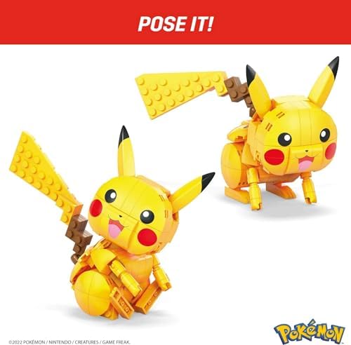 Mega Construx Pikachu Średni Pokemon do zbudowania, GMD31