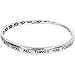 Heirloom Finds Silver Tone With God All Things are Possible Twist Bangle Bracelet