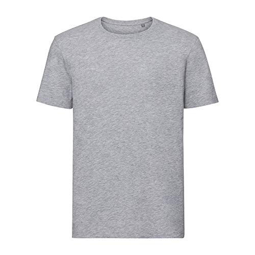Image of Russell Mens Authentic Pure Organic T-Shirt (3XL) (Light Oxford Grey)