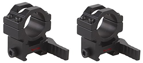 TAC Vector Optics táctica 25,4 mm 1 Inch rápida liberación Alcance Anillo de Montaje 1 par Mediano Riel Picatinny QD Fit Gamo BSA leapers riflescopes Color Negro Mate