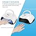 BOLASEN Professional Gel UV Nail Lamp, True 80W Salon Grade LED Nail Dryer for Gel Polish, UV Light for Nails, Portable Fast Curing Lamp with Large Space, 4 Timers, Auto Sensor, LCD Display, White