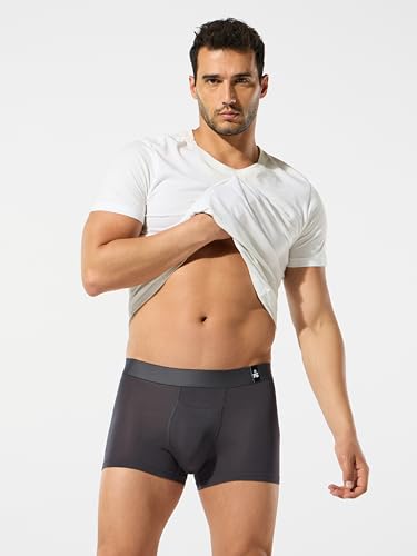 Image of ESSA Men's Ultra-Soft Modal Trunk Underwear | Moisture-Absorption with 4-Way Stretch | Breathable Contour Pouch, Microfiber Waistband with Spandex