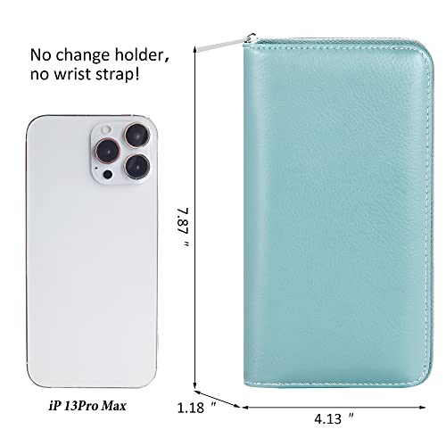 OIDERY Women Large Capacity Credit Card Wallet RFID Blocking with Removable Wristlet2