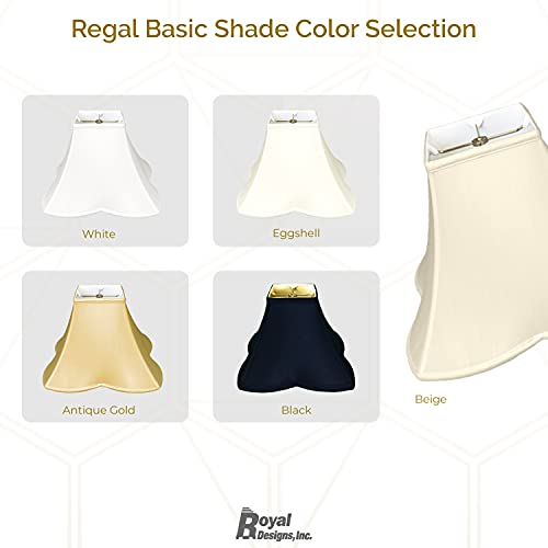 Royal Designs Black Silk Shantung Square Lamp Shade #TOP26