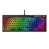 HyperX Pudding Keycaps, dwuwarstwowa konstrukcja, oświetlenie RGB, niemiecki układ QWERTZ, kompatybilne z HyperX i mechanicznymi klawiaturami do gier, w zestawie ściągacz klawiszy, czarno-białe