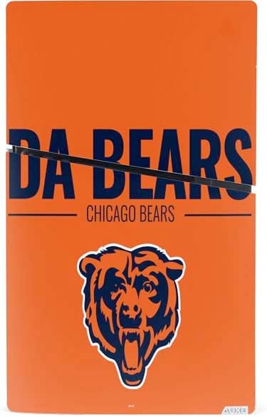 Skinit Decal Gaming Skin Compatible with PS5 Slim Digital Edition Bundle - Officially Licensed NFL Chicago Bears Team Motto Design