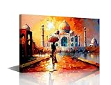 Matériau de qualité : peintures murales sur toile fabriquées en 100 % coton et lin anti-décoloration, imperméables, légères, sans danger. L'art mural encadré a une longue durée de vie, de sorte que vous pouvez le garder pendant une longue période.