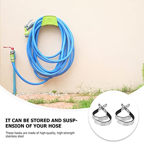 2 Pairs Garage Hooks Heavy Duty Stainless Steel Utility Storage Hooks Wall Mount Tools Hanger Organizer For Power Tools Ladders Bulk Items Bikes Ropes Equipment #TOP5