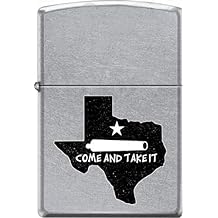 Come & Take It - Brushed Chrome Zippo Lighter