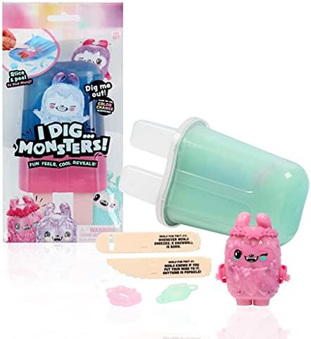 I Dig... Monsters Popsicle Pack - 1pc Collectable ASMR Toy | Fun & Cute Stress Relief Toy - Styles May Vary