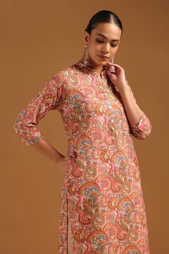 Image of Soch Womens Cotton Flex Botanical Kurta
