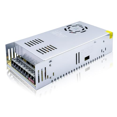 Transformador de Potencia 24V 20A 480W AC 110V / 220V a DC, Fuente Alimentación Interruptor, Voltaje para Tira de LED, Luces LED