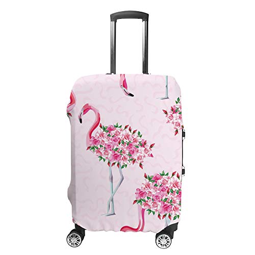 Housse de transport pour bagages flamant rose contre les rayures et la saleté