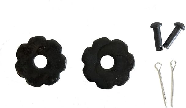 AJ Tack 7 Point Rosebud Rowel Package, 3/4 in Black