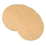 9 Inch Airfryer Parchment Paper 100pcs Unbleached Perforated Air Fryer Liners Non-Stick Parchment Paper Bamboo Steamer Liners for 5.3 & 5.8 quart Air Fryer Cooking