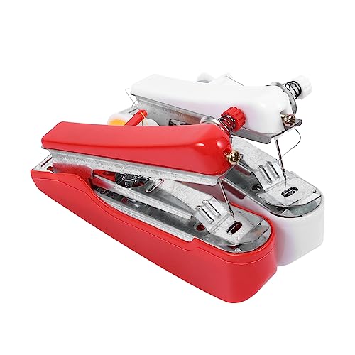 SEWOART 2stücke Mini Handnähmaschine Für -projekte Tragbare Manuelle Nähmaschine Für Zuhause Stoffreparaturen Und Kreative Bastelarbeiten