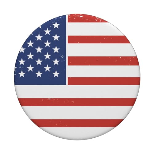 American Flag PopSockets Swappable PopGrip, Black - Image 3