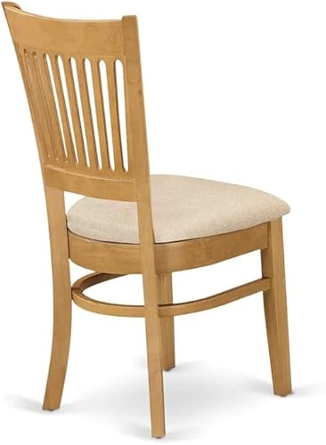 Miniatura 18 de East West Furniture Eden - Juego de 3 piezas para espacios pequeños que contiene una mesa redonda de comedor con pedestal y 2 sillas de asiento de