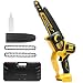 Brushless 8 Inch Mini Cordless Chainsaw, Compatible with Dewalt 18V Battery