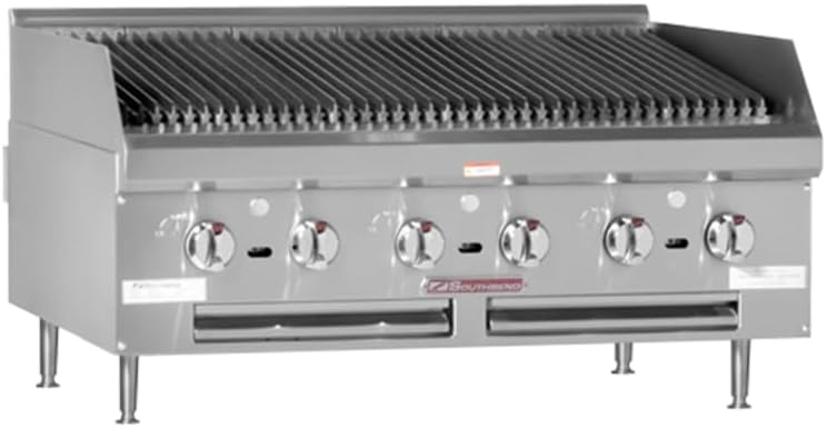 Southbend HDC-30 Countertop Gas Charbroiler, 30"W with Cast Iron Radiants & 5 Stainless Steel Burners