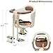 Ercabikker Kid's Bike seat Front Child Carrier Bike Chair for Bicycle Kids seat for Children 2~4 Years,Weight 55 lbs Off White