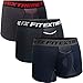 FITEXTREME Mens 3 Pack Scrotum Separation Performance Shorts Boxer Briefs F L