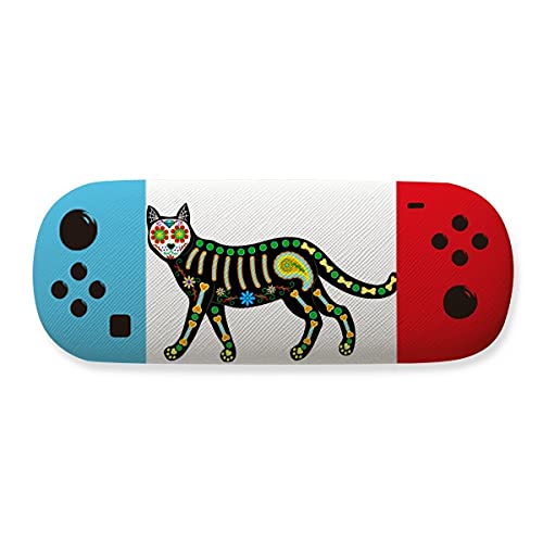 Étui à lunettes chat noir et cœur pour Halloween : protection rigide originale