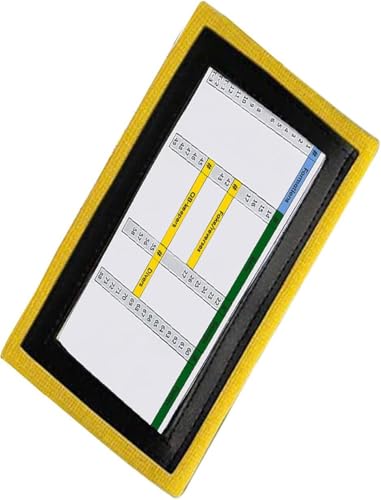 Playbook Wristband QB, Adult Football Playbook, 3 Slots, Yellow 1 Pack