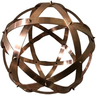 Genesa Pentasfera Copper 32cm in diameter, 20mm wide and 2mm thick bands fixed with brass nuts.