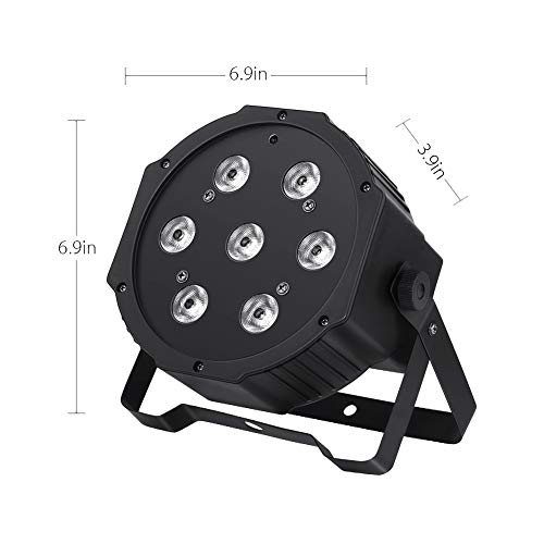 4 Pack Stage Light, 70W 7Leds Rgbw Par Lights With Remote Control, Sound Activated Par Can Lights Compatible With Dmx, Par Lighting For Dj Wedding Church Party Birthday Stage Lighting #TOP7