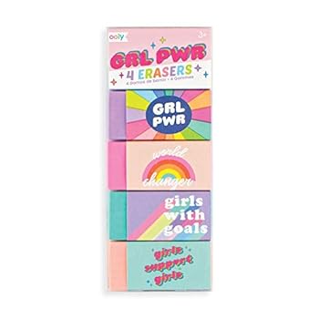 Misc. Supplies Grl Pwr Erasers - Set of 4 Book