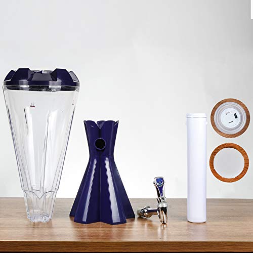 REAWOW 3L Drankzuil Beer Tower Dispenser Drink Dispenser met Ice Tube en LED Lights Keg Tag voor keukenfeest - Image 6