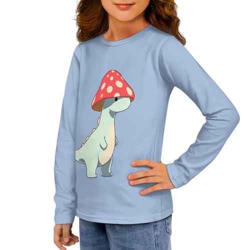 Girls Long Sleeve Shirts Aesthetic Crewneck Tee Shirts Size 3-164