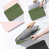 Smatree Pokrowiec na laptopa 39.6 cm Razer Blade 15 2023/2022, ochronny futerał na komputer Razer z kieszenią na akcesoria, zamek błyskawiczny YKK, opatentowany design Super Corner, zielony (E614G)
