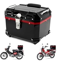 Amazon | HI-LINE バイク リアボックス 45L トップケース 汎用 ABS製