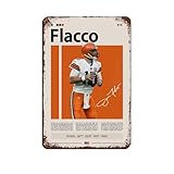 Plaque en métal vintage Joe Flacco pour pub, club, café, bar, maison, décoration murale rétro, 20 x 30 cm