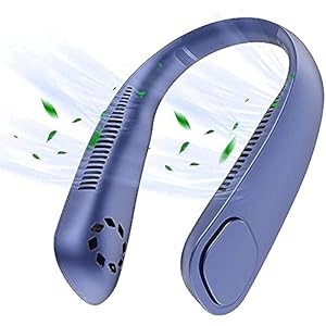 Mini Ventilator Hals Blaiseloze Fan Oplaadbare Leafless Hangende Draagbare Fans Luchtkoeler Koeling Draagbare Neckband…