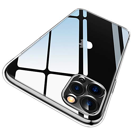 Ruayia Coque Compatible avec iPhone 11 Pro, Housse de Transparente Fine Protection en TPU, Coque Mince Souple Bumper Cover pour iPhone 11 Pro-5.8 Pouces - Transparente Cover