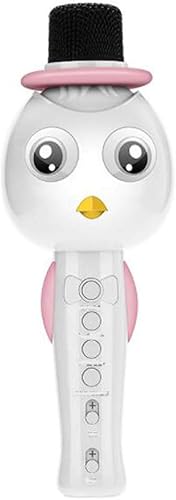 CE-LXYYD Drahtloses Bluetooth-Kondensatormikrofon  Karaoke-Bass fA r Mobiltelefone mit farbigen Lichtern unterstA tzen das universelle Mikrofon fA r die Sprachumschaltung von IF-Karten fA r Kinder Pink