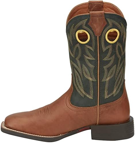 Justin Boot Company Men's Bowline Whiskey 11" Stampede Western Cowboy Boots Brown 8.5 D | Image 2