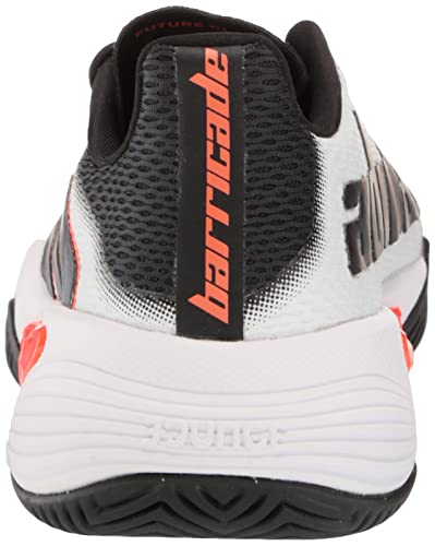 Adidas Men's Barricade Tennis Shoe, White/Core Black/Solar Red, 12 #TOP6