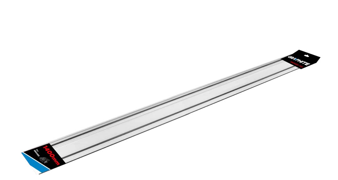GRAPHITE Prowadnice 1400 mm, aluminium, 2 zaciski, do precyzyjnego prowadzenia piły tarczowej marki GRAPHITE 58G495, teflonowe ślizgacze